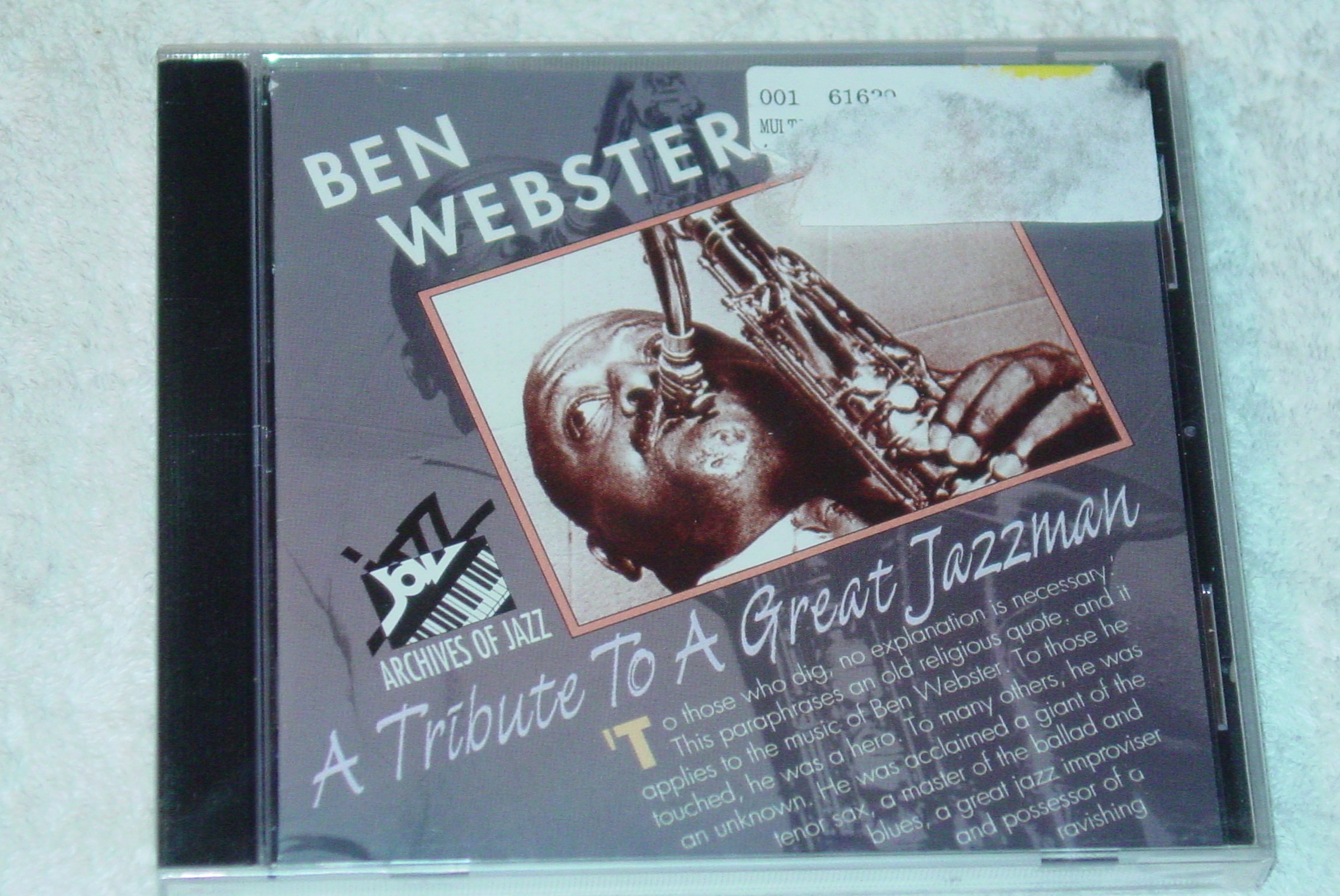 Tribute to Great Jazzman [Audio CD] Webster, Ben