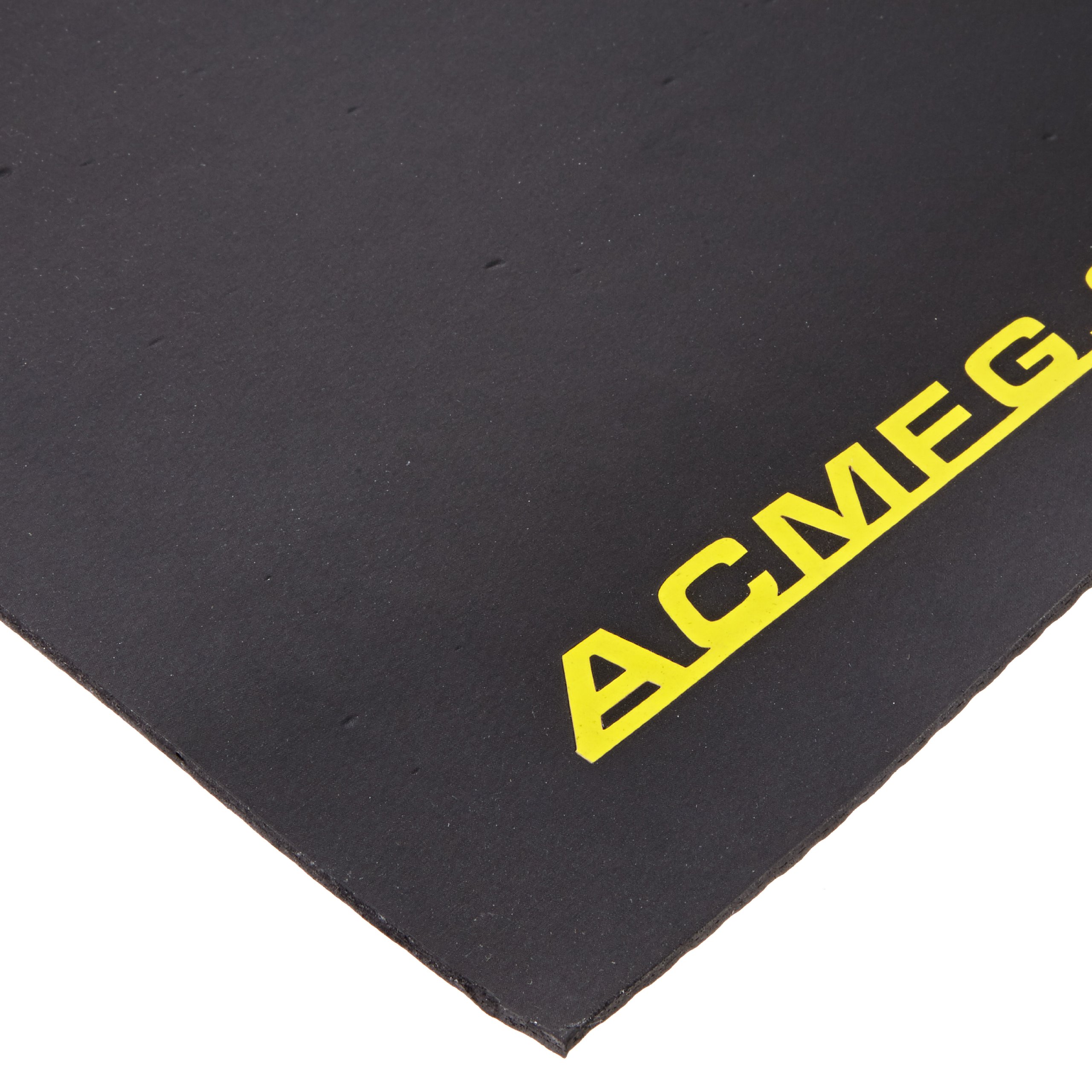 234-125-2X3 FOD Shield Heavy-Duty Rubberized Work Mat, 3' Length x 2' Width x 1/8" Thick, Black