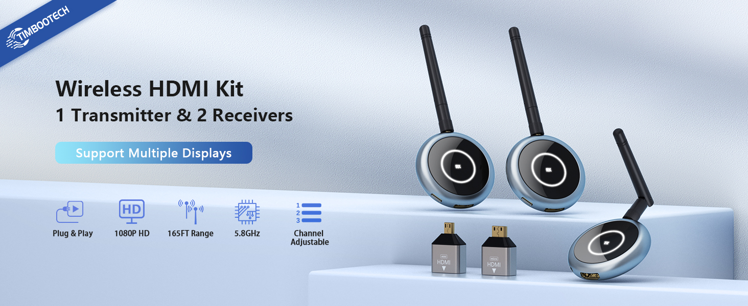 Amazon.com: TIMBOOTECH Wireless HDMI Transmitter and 2