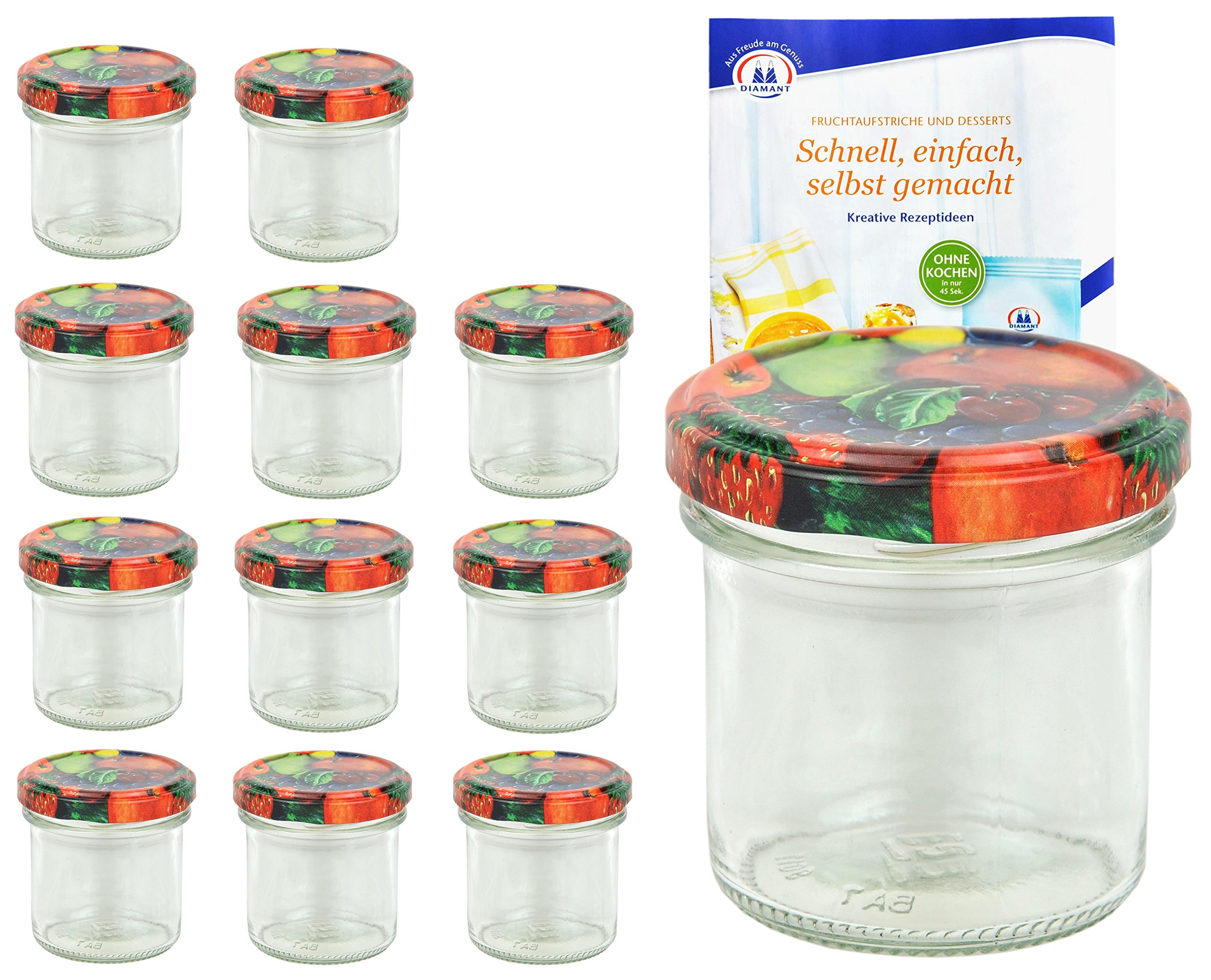 MamboCat Set Di 200 Bicchieri Rotondi Da 53 Ml, Colore Del Coperchio