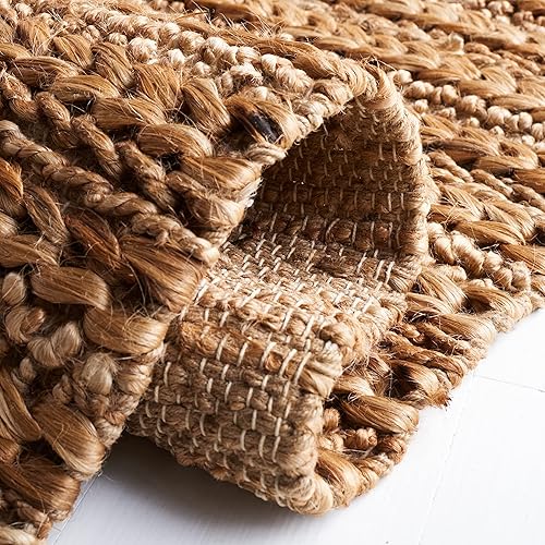 Miniatura 4 de SAFAVIEH Natural Fiber Collection - Alfombra decorativa de 2 x 3 pies, color rojo, hecho a mano, ideal para zonas de alto tráfico en entrada, sala