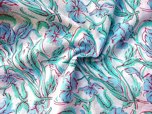 Rastogi Handicraft s Tela 100% AlgodĂłn Puro Bloque de Mano Impreso Tela 4 (Talla - 9 Yardas) Rastogi Handicraft s Tela 100% AlgodĂłn Puro Bloque de Mano Impreso Tela 4 (Talla - 9 Yardas)