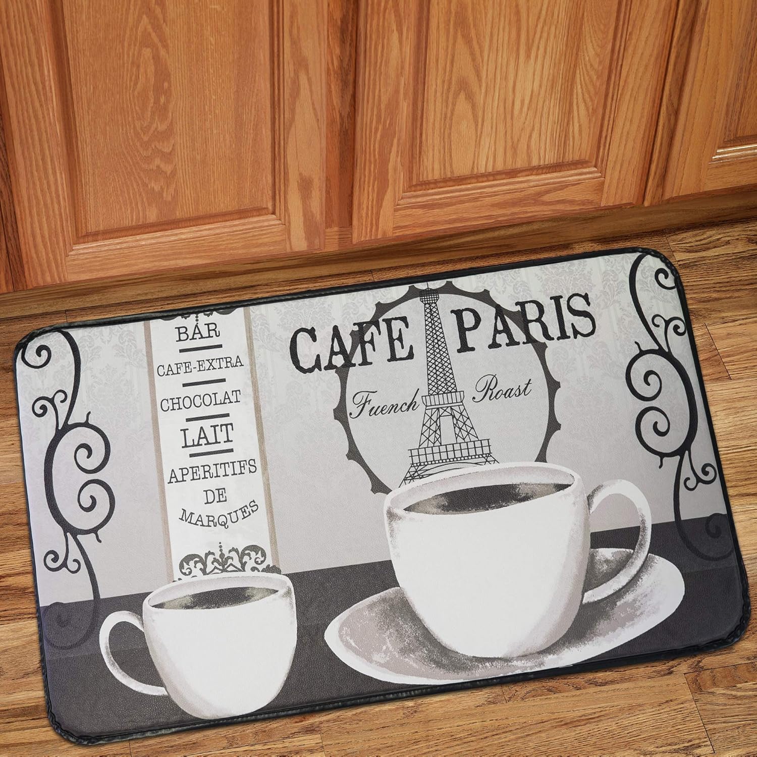 Sweet Home Collection Memory Foam Anti Fatigue Kitchen Floor Mat Rug, Playa Chocolate, 30" x 18"