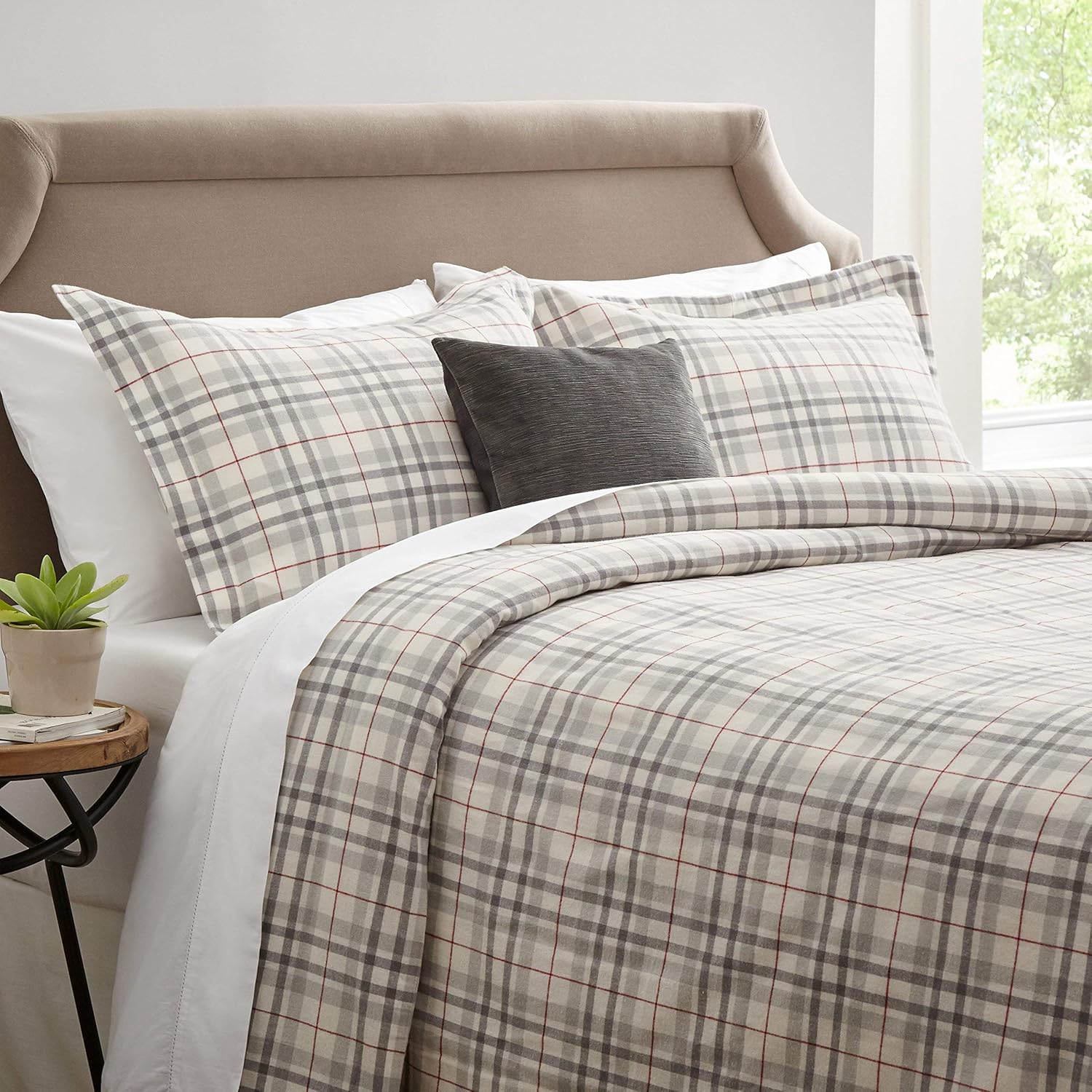 windowpane duvet cover queen