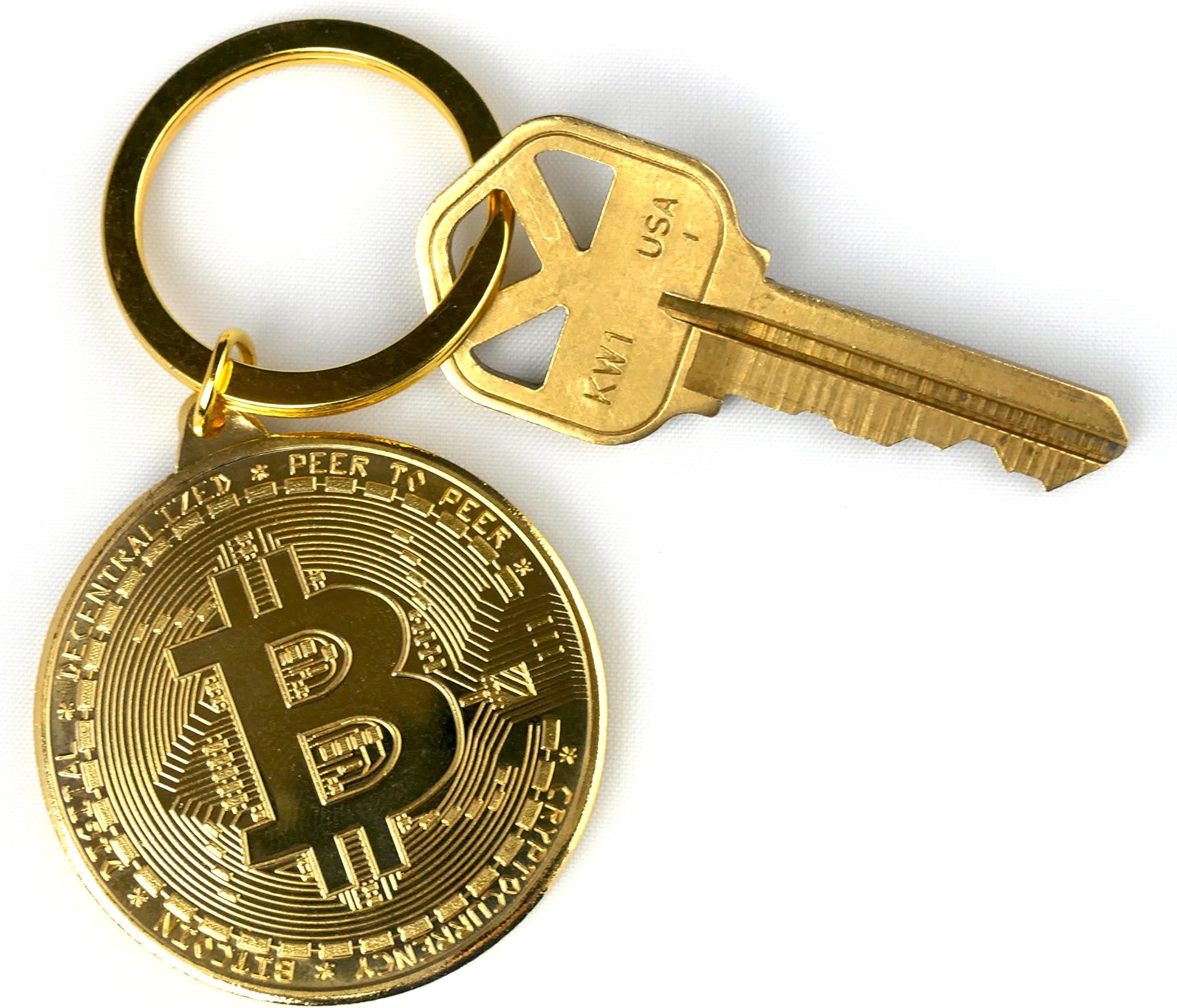 Bitcoin Keychain Crypto Currency BTC
