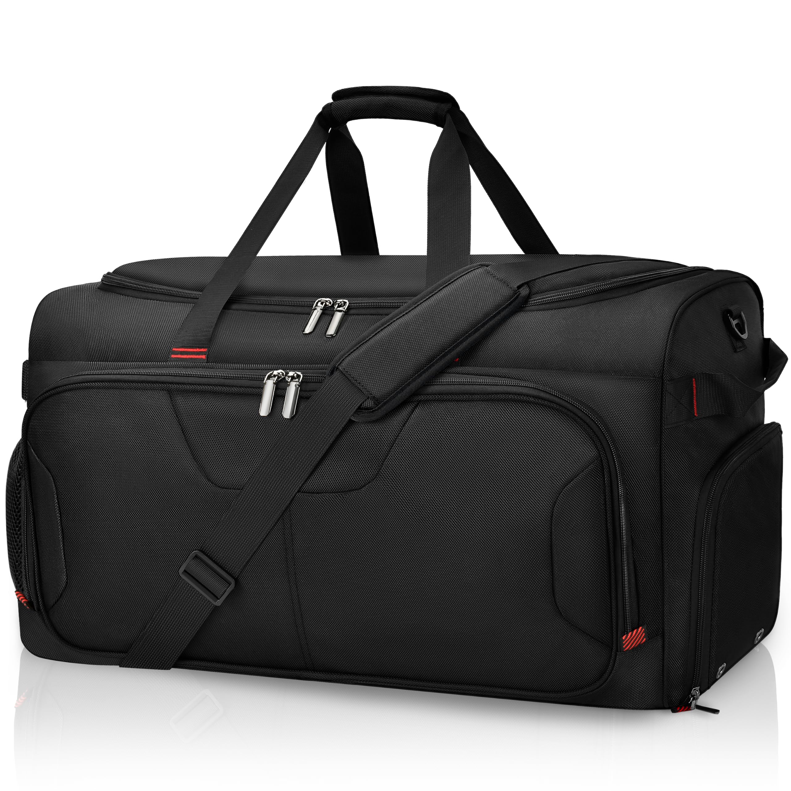 65L Large Travel Duffle Bag for Men Women with Shoe Compartment, Travel Bag | Soft-sided…
