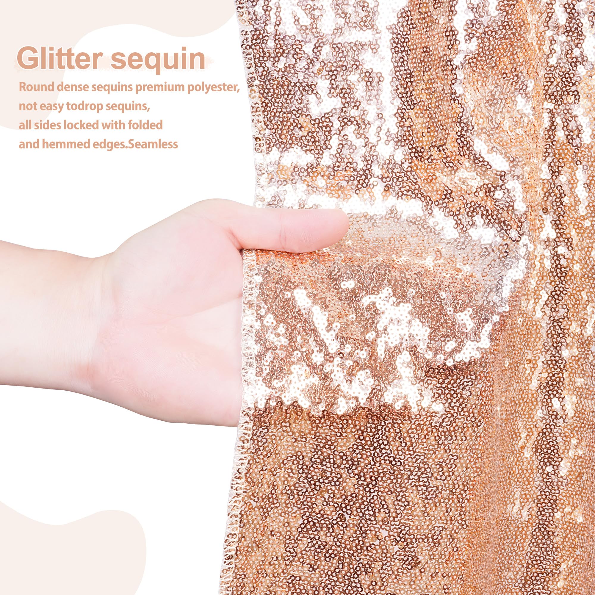 Sequin Backdrop 183x243cm Iridescent Shinny Sequin Photography Backdrop Party Prom Wedding Youtobe Banquet Photo Background (6x8 feet) — view 78