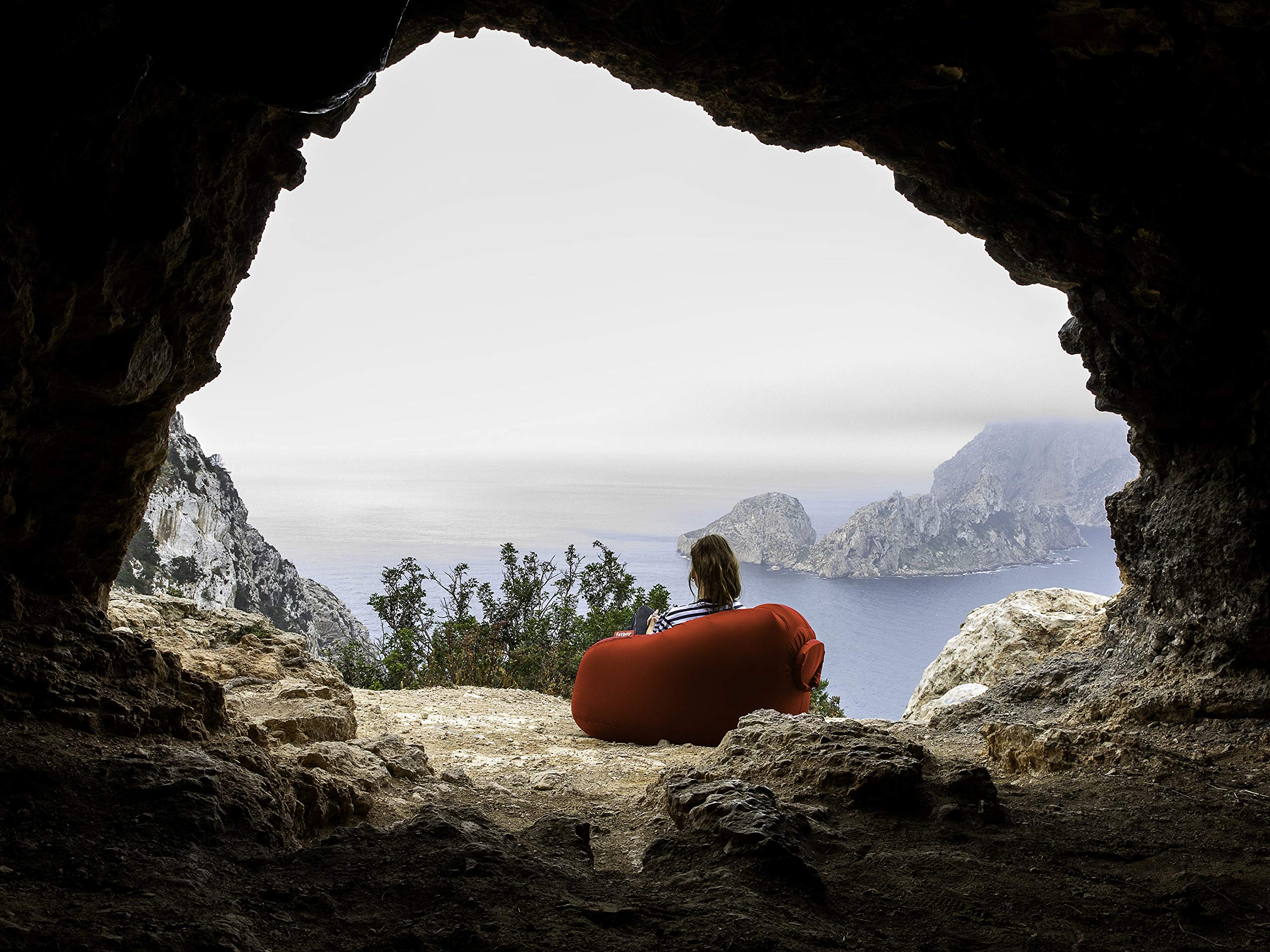 Fatboy Lamzac O Inflatable Chair, Sky Blue, Large