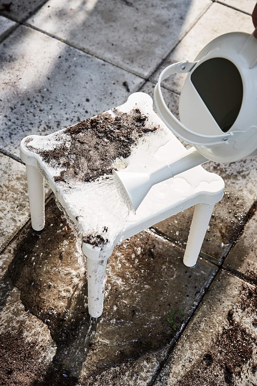 UTTER Kids Stool, In/Outdoor/White