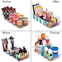 Vista 4 de ClearSpace Organizador de latas ajustable para refrigerador, diseño de dispensador de latas de soda expandible que se adapta a la mayoría