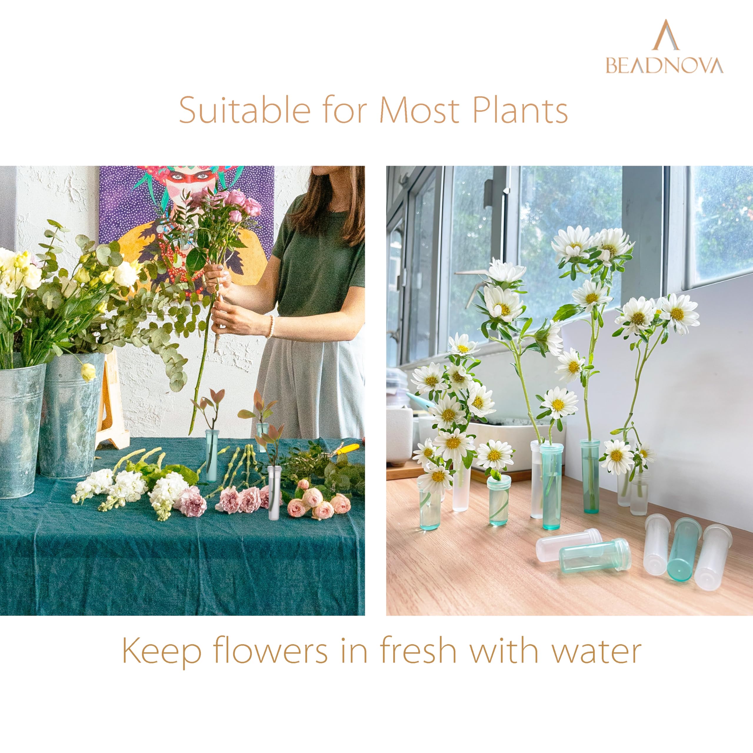 Floral Water Tubes For Flowers – 30-Pack With 6 & 12 Inch Tubes To Keep Bouquets Fresh Longer