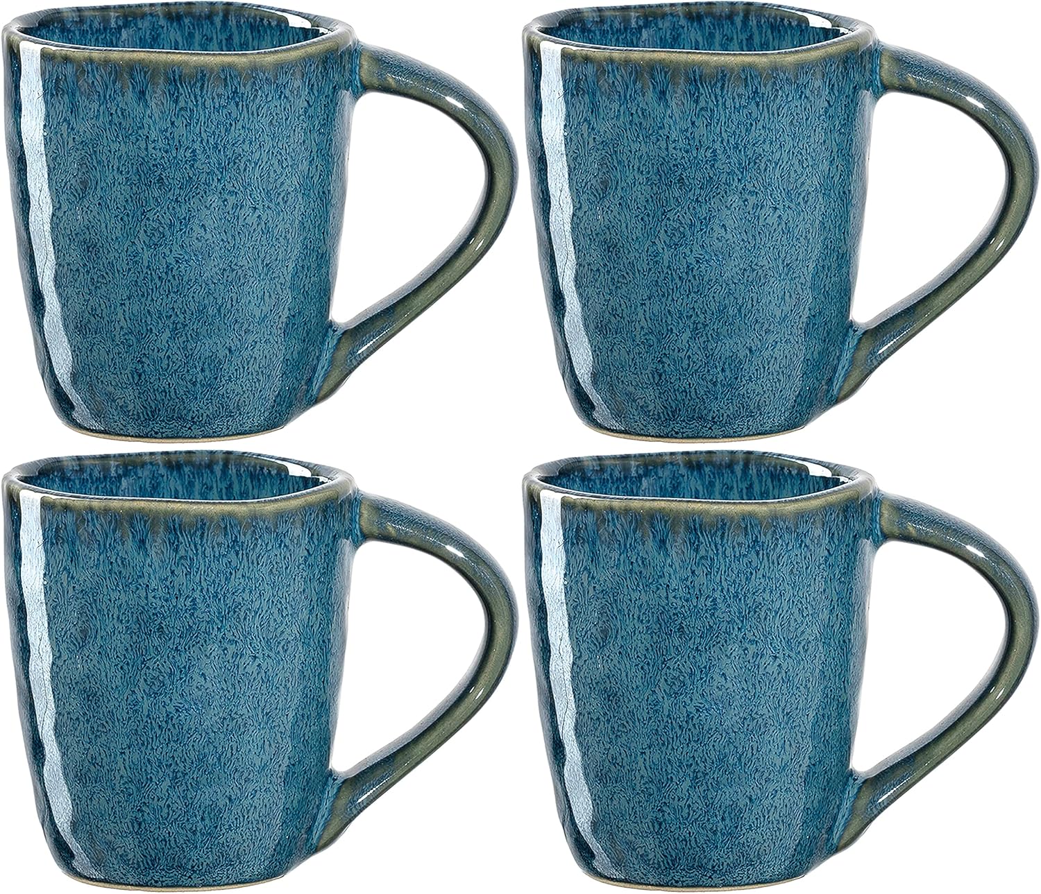 LEONARDO 018596 Matera Espresso Cups, 3.4 fl oz (90 ml), Blue, Set of 4