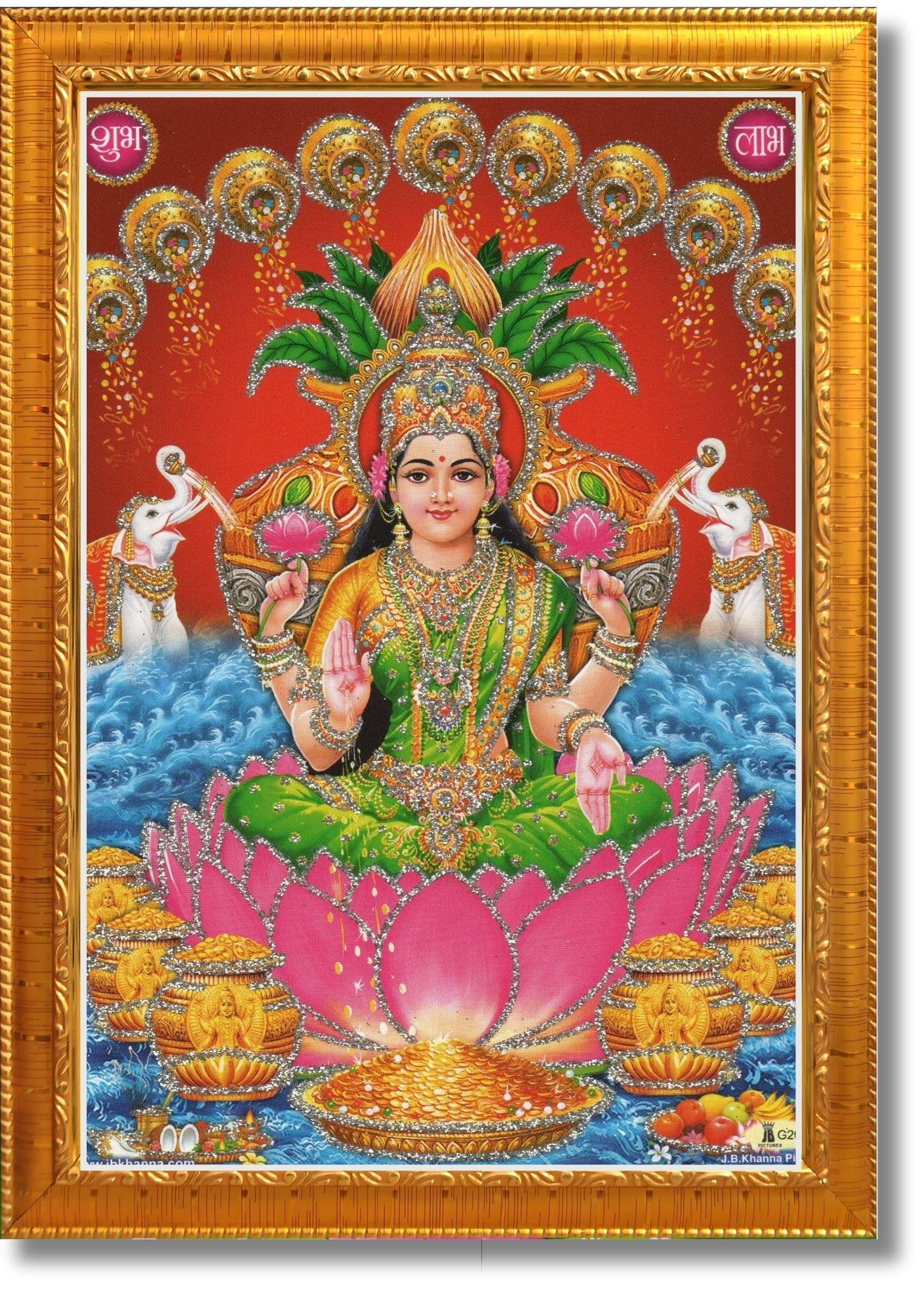 Lakshmi Devi Photo Frame - Diwali Pooja Gift -9