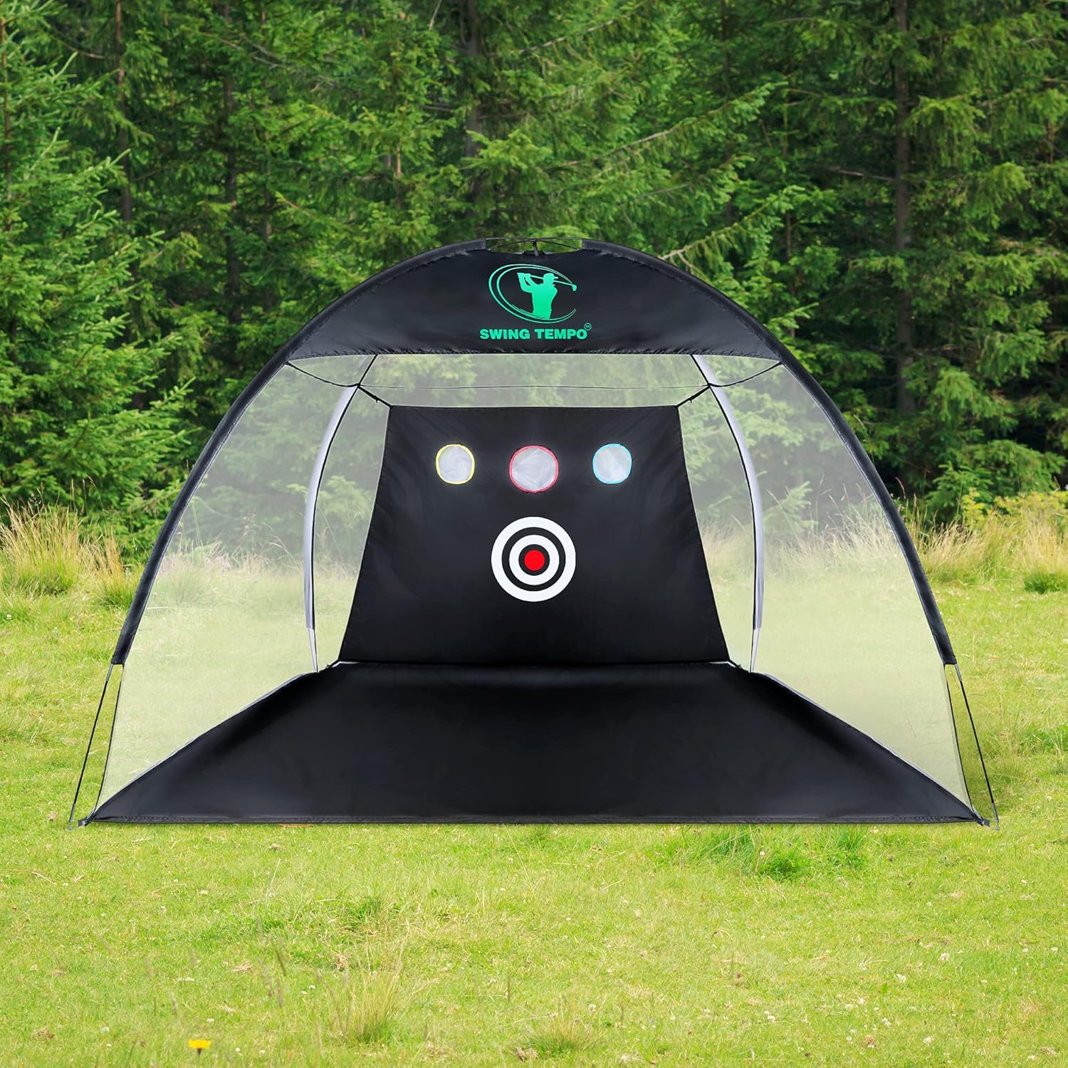 SWINGTEMPO Golf Nets for Backyard Driving with Carry Bag, 10ft x 7ft Golf Practice Nets for Backyard with 3 Aim Golf Target, Collapsable Easy to Carry Indoor Golf Net, 50% Stronger Golf Cage : Sports & Outdoors