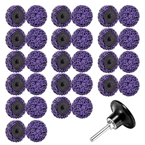 Paquete de 31 discos de tira fácil de cambio rápido de 2 pulgadas para tiras de taladro, limpian soldaduras y eliminación de óxido