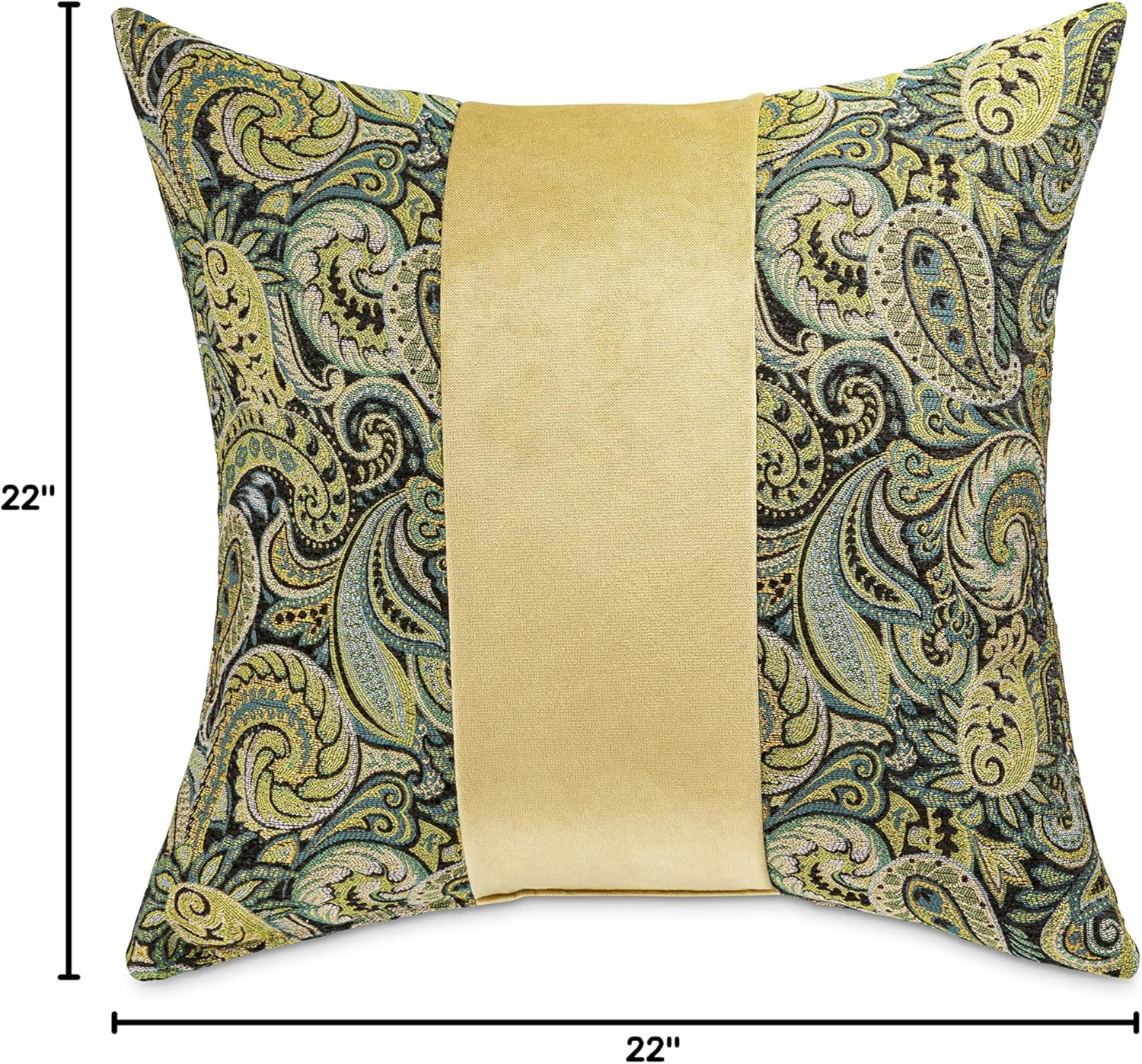 Michael Amini Isle Throw, Set of 2 Accent Pillow, Square, Emerald Green