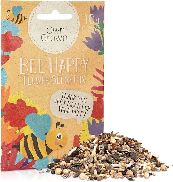 Bee Friendly Wildflower Seeds Mix Bee Happy 10g Colourful Bee Meadow