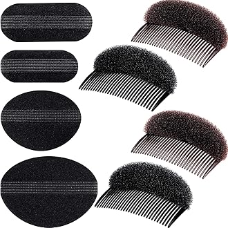 WILLBOND Hair Styling Accessories Bump It up Volume Hair Base Set of 8 Sponge Insert, Include Bun Maker and Styling Braid Tool for Women DIY Hairstyle