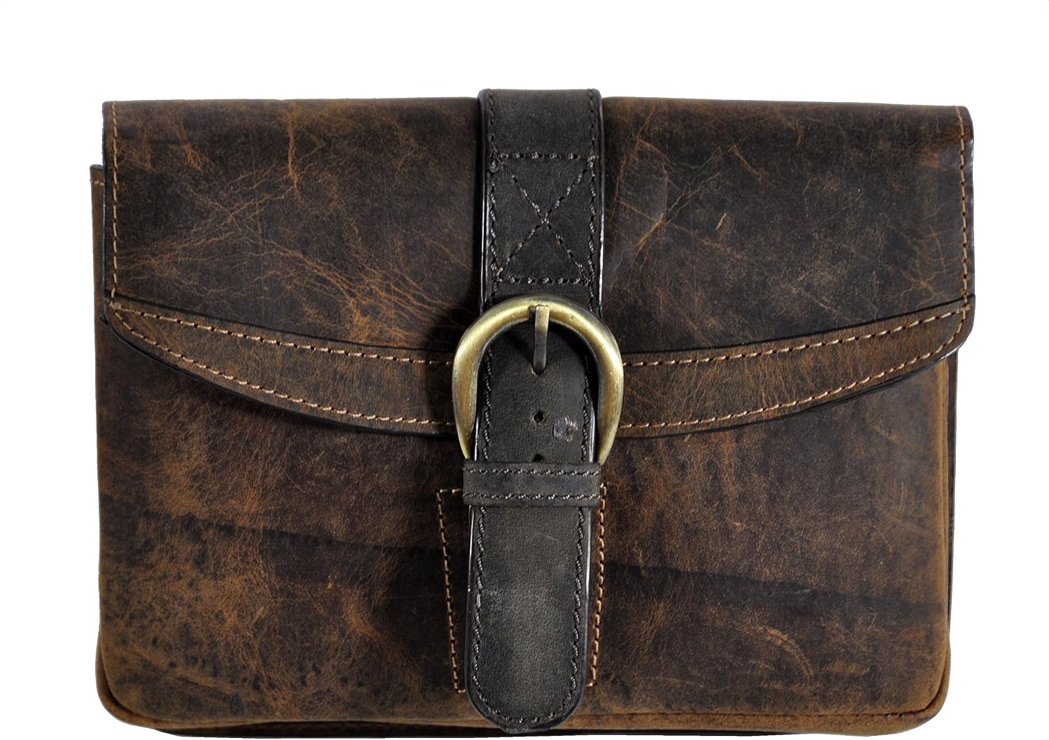 Hill Burry Gürteltasche Echt Leder Hüfttasche, Bikertasche Mit Zwei Faechern S05dc0il