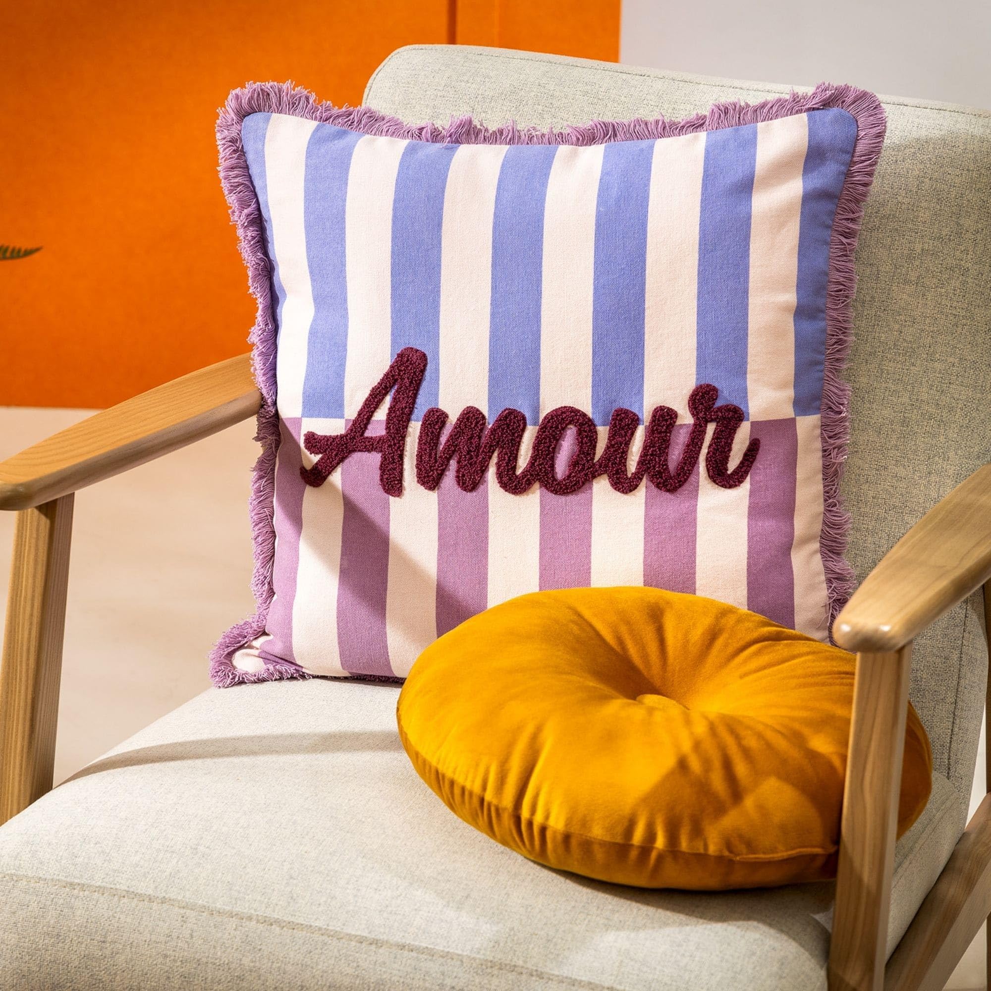 Dutch Decor Kissenhülle 'Amour' 45 x 45 cm Rosebud - Rosa