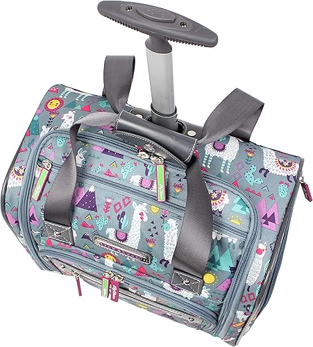 Miniatura 5 de Lily Bloom Designer - Maleta de viaje de 15 pulgadas, para viajes cortos, fin de semana, negocios, equipaje ligero, maleta de 2 ruedas giratorias,