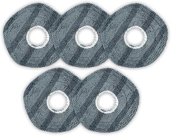 5 Pack X10 Pro Omni Replacement Mop Pads for Eufy X10 Pro Omni Robot Vacuum Cleaner, Washable Reusable Replacement Mop Cloths, Mop Pad Accessories Kit, Premium Microfiber