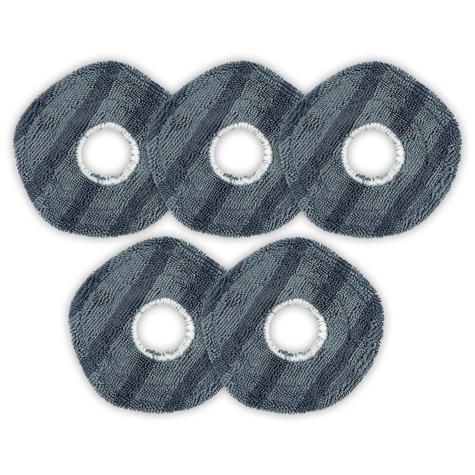 (5 Pack) X10 Pro Omni Replacement Mop Pads Compatible with Eufy X10 Pro Omni Robot Vacuum Cleaner, Washable Reusable Replacement Mop Cloths, Mop Pad Accessories Kit, Premium Microfiber — image 1