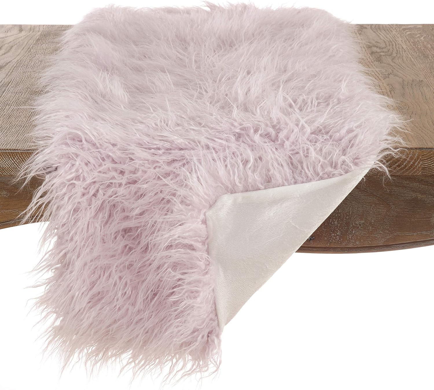 Faux Mongolian Fur Design Acrylic Runner