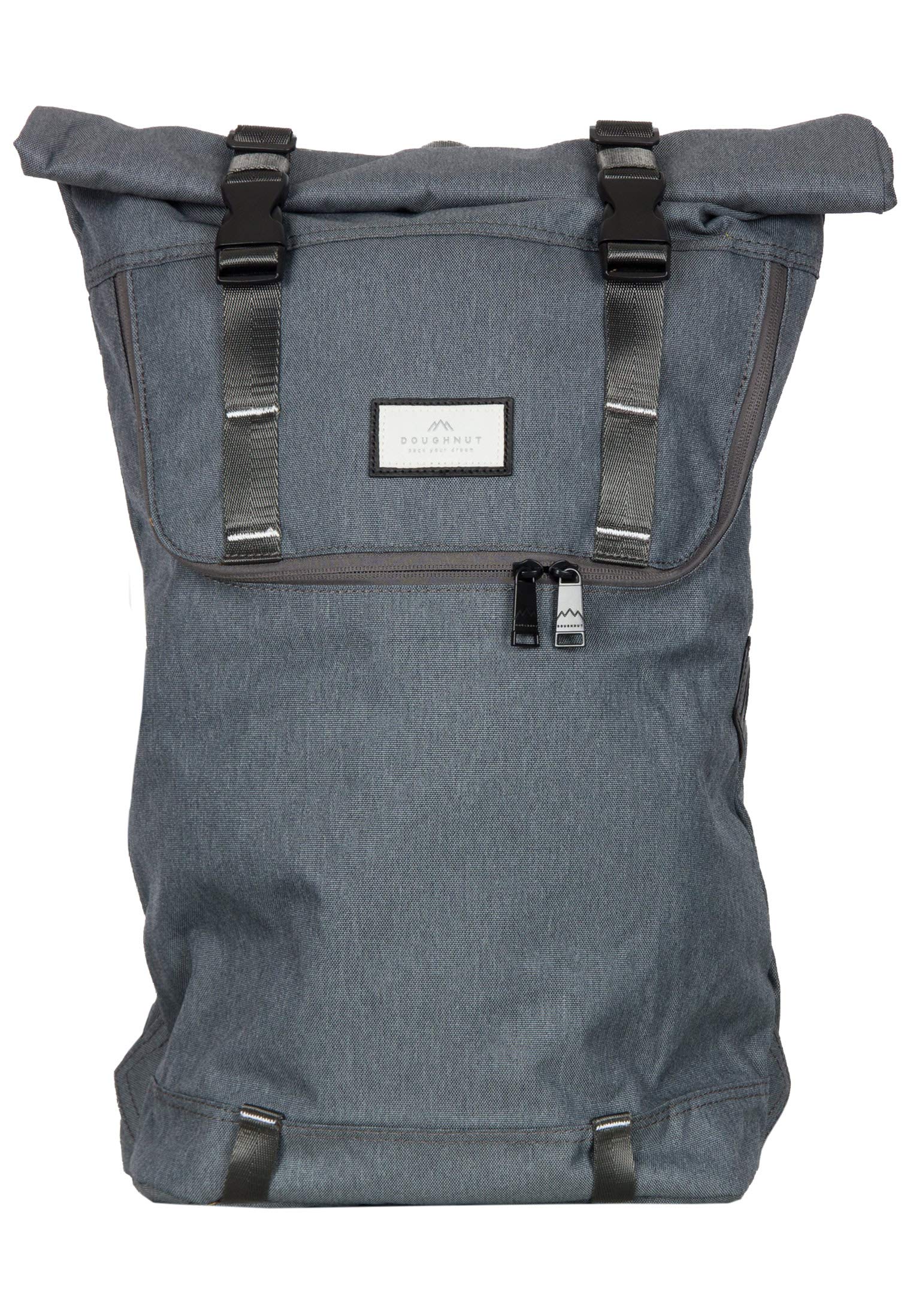 Doughnut Accents Series Christopher Nylon Rolltop Backpack 15 Dark