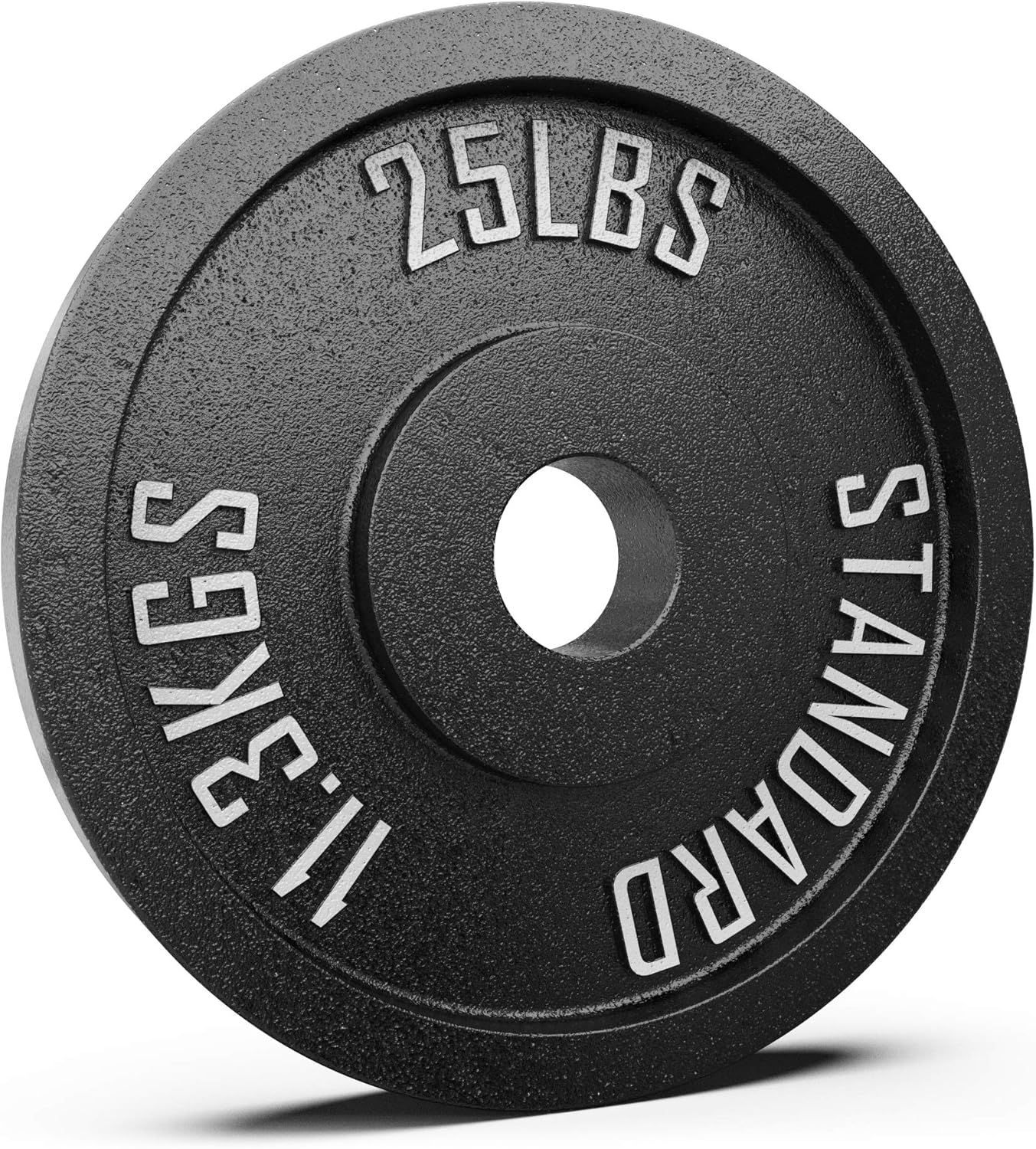 Synergee Standard Metal Weight Plates with 2” Opening for Bodybuilding, Olympic & Power Lifting Workouts. Metal Weight Plates Sold in Singles, Pairs & Sets. Available from 2.5 to 45 Pounds.