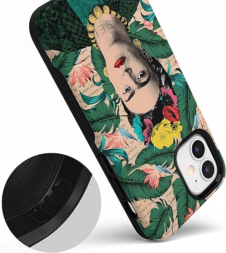Miniatura 6 de Casely Funda para iPhone 12 Mini  Compatible con MagSafe  Encuentra tu musa  Funda floral Frida Kahlo con retrato