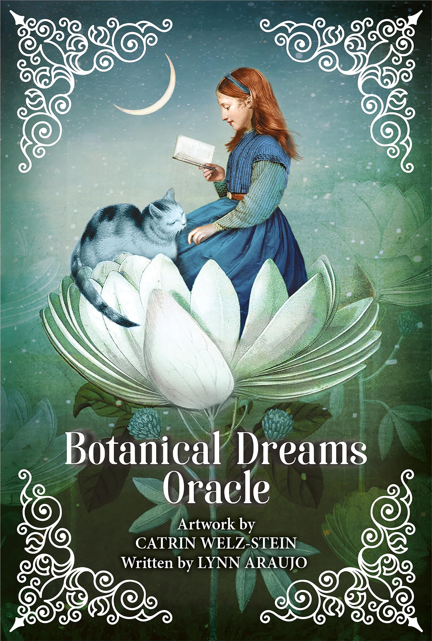 Botanical Dreams Oracle: 56 Borderless Cards, Lush Collage Art by Popular Artist Catrin-Welz Stein, 68-Page Illustrated Guidebook, Inspirational Messages, Cycles of Nature