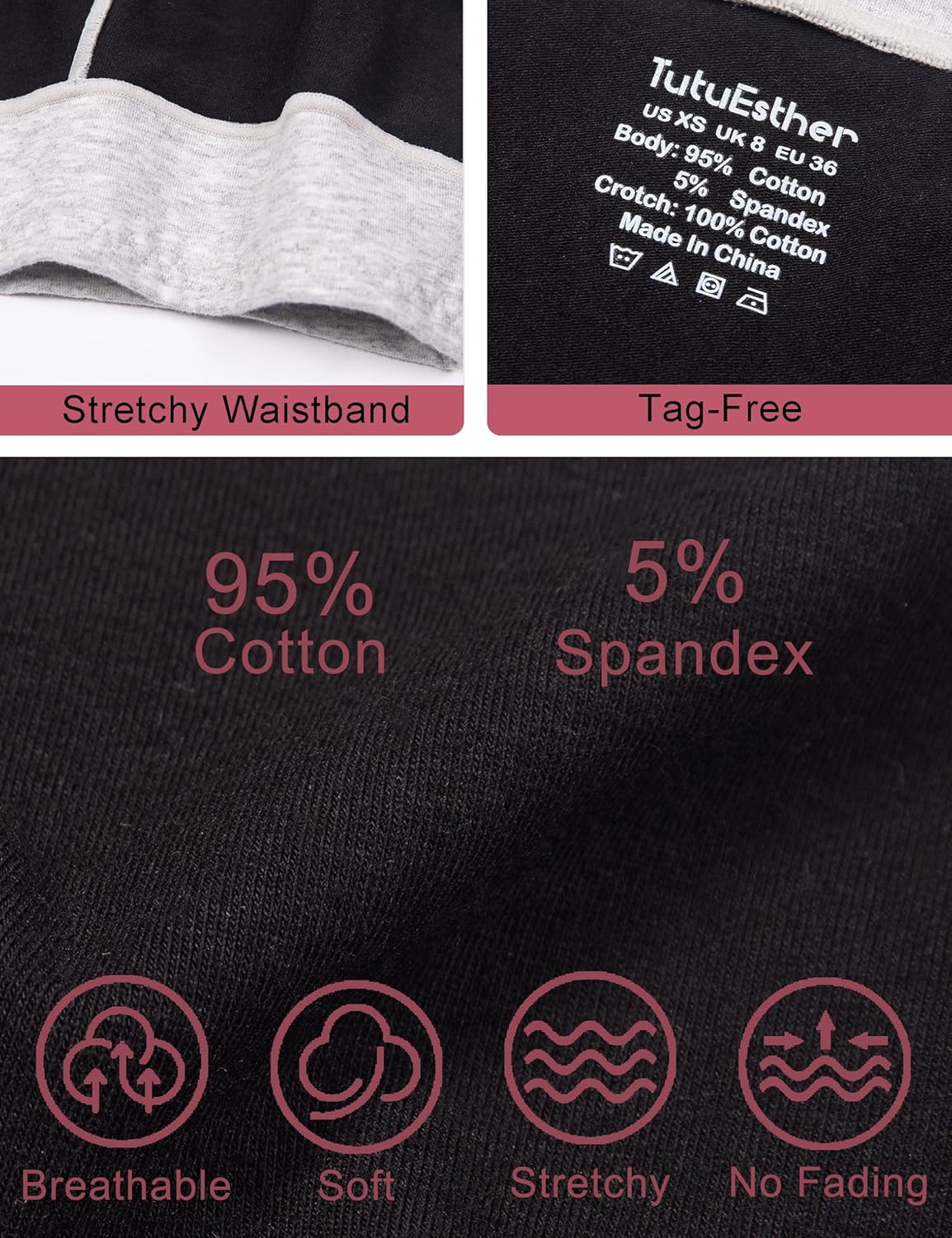 Cotton Underwear for Women Mid Rise Hipster Panties Full Briefs Stretchy Ladies Full Coverage Panties - Image 5