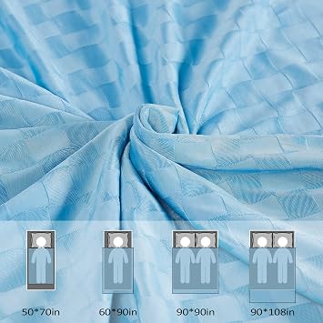 Topcee Cooling Blanket, Summer Cooling Blankets for Hot Sleepers, Arc-Chill Q-Max>0.5 Cool Fiber, Oeko-TEX 100% Certified, Soft, Breathable, Double-Side Bed Throw,Keep Cool for Adults Kids 50x70