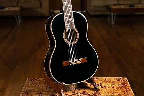 Miniatura 14 de Serie Familiar Guitarra Clásica de Nylon Tamaño 1/4 con Bolsa Tapa de cedro - Natural - Satén