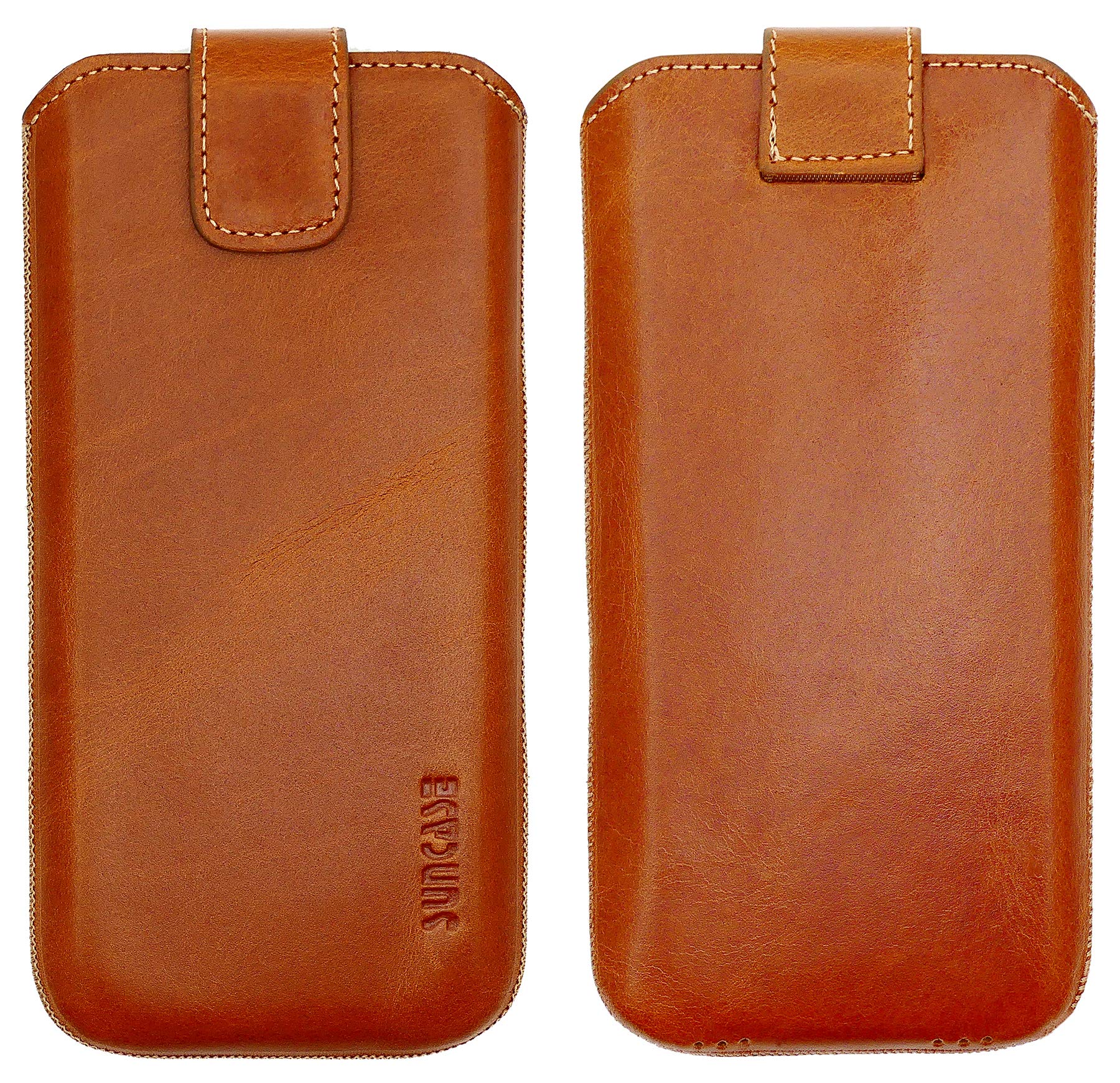 Suncase Custoda Vera Pelle per Cellulare + N Slcone Motorola moto