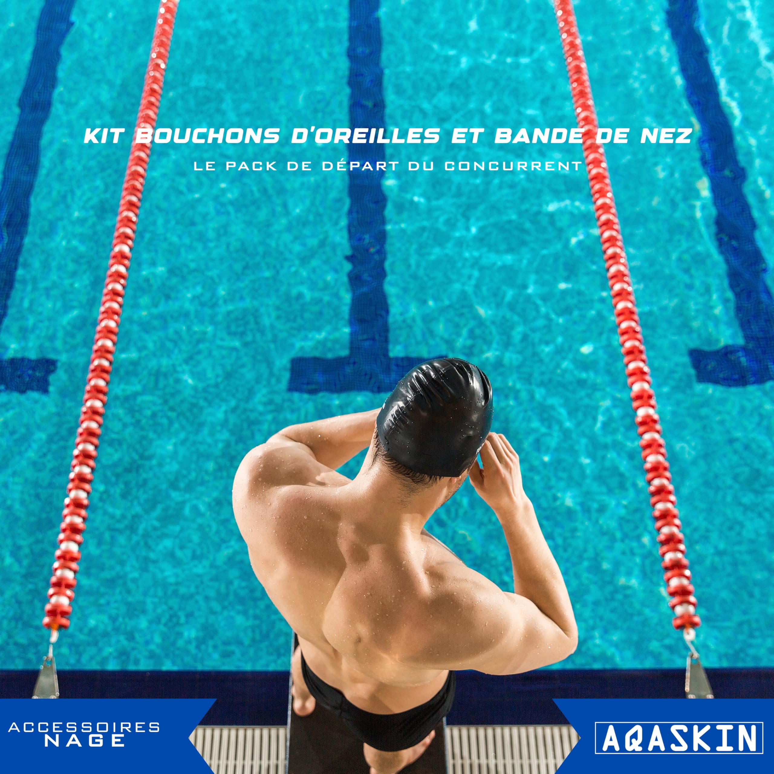 Silicone Plstod Bouchons D'Oreille Piscine 3 Paires - Silicone Souple Imperméable Réutilisable Protection Oreille Natation
