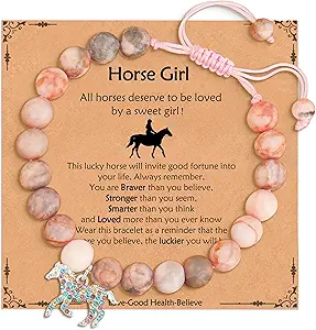 Axolotl/Horse Charm Bracelet Stuff Who Loved Horse/Axolotl Valentines Christmas Birthday Jewelry Gifts for Girls Kids Daughter
