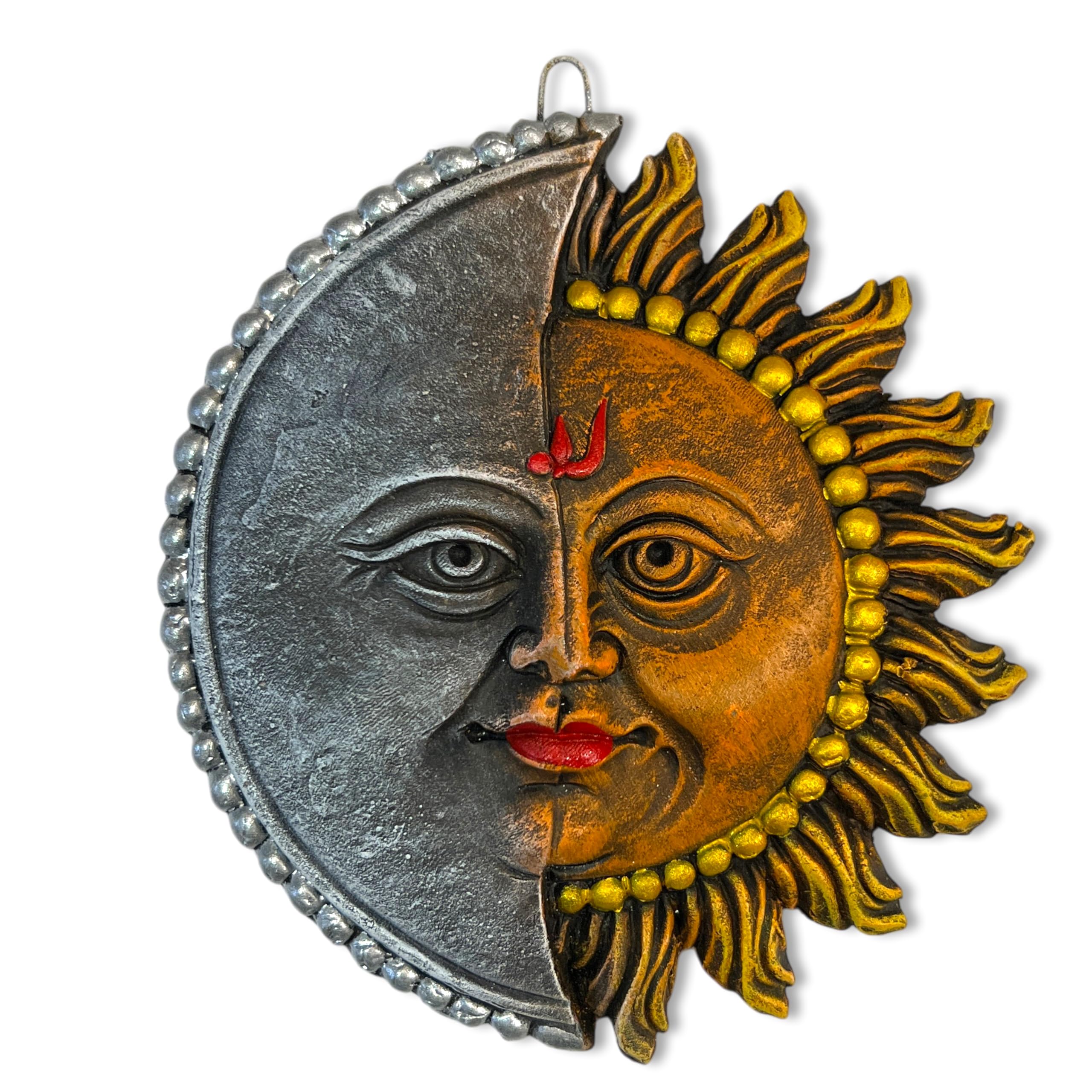 Shiv Parvati Terracotta Wall Hanging - Divine Home Decor -10