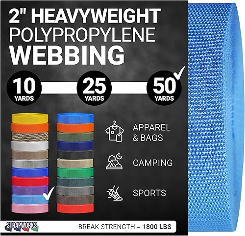 Vista 49 de Strapworks Correas de polipropileno pesado: correas de polietileno resistentes para reparación de equipos de bricolaje al aire libre Negro