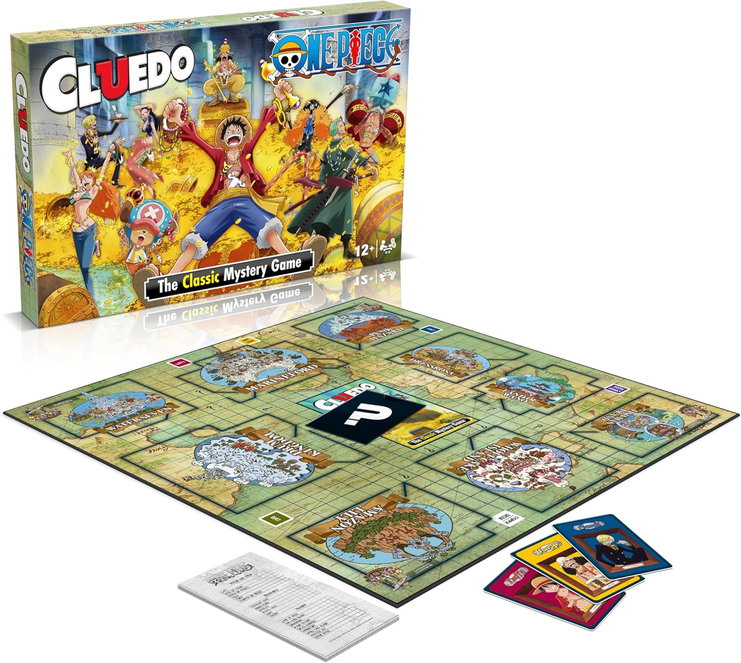 Winning Moves One Piece Cluedo Mystery Board Game perfect for 2-6 players and makes a great gift for anime fans aged 12 and up