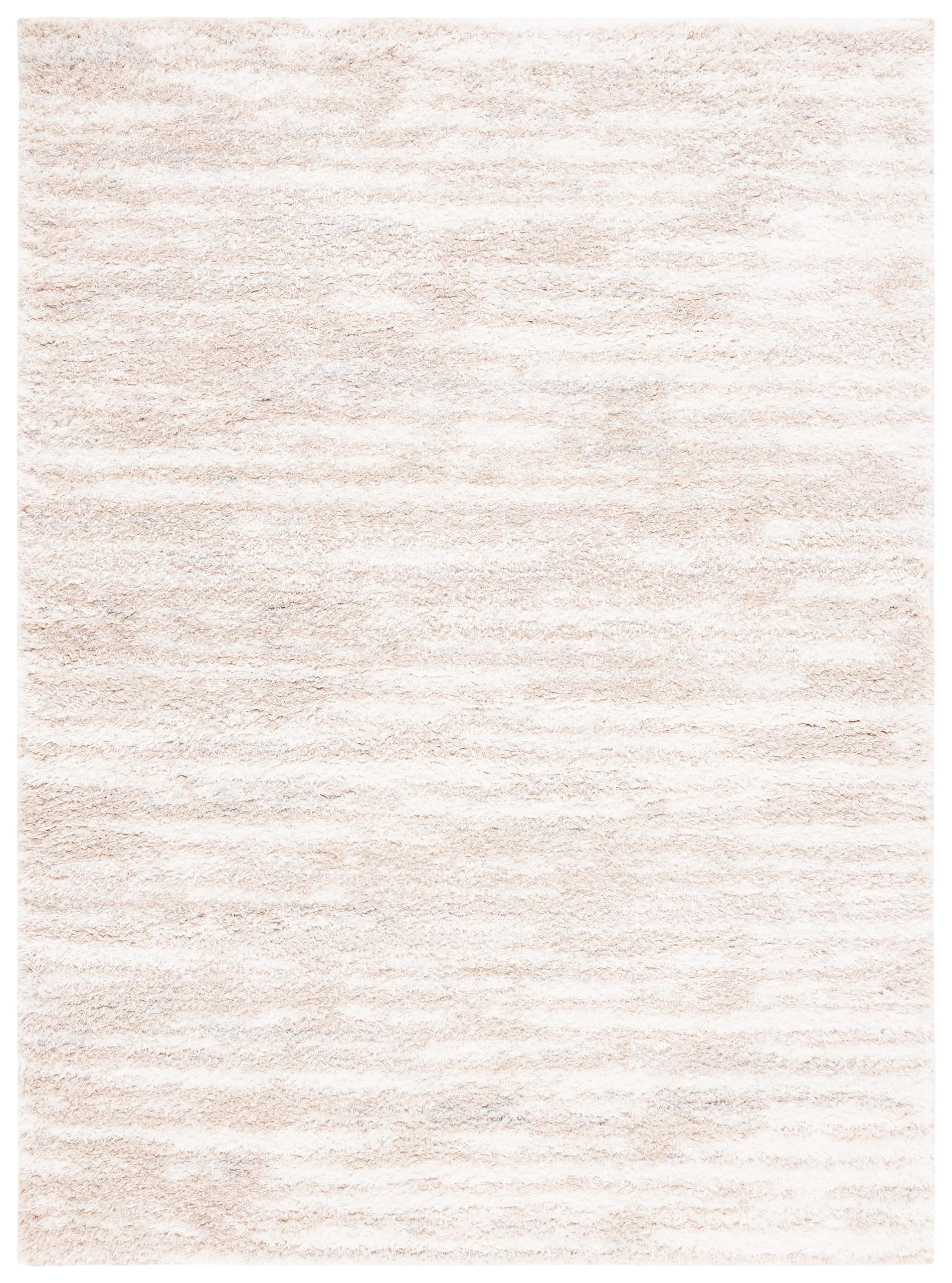 Safavieh Lindsay Collection Shaggy Rug for Living Room Dining Room Bedroom Short Pile Beige 3ft x 5ft