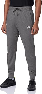 Men's NSW Club Jogger Jersey, Charcoal Heather/White, Medium