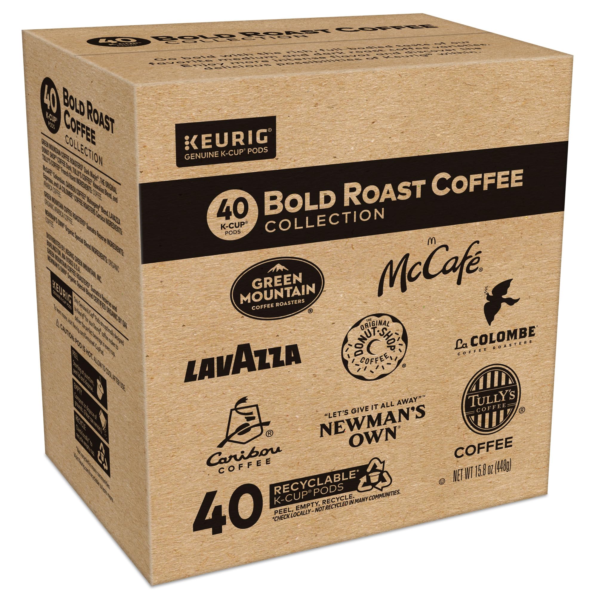 Keurig Bold Roast Coffee Collection Variety Pack Keurig Single Serve K-Cup Pods 40ct — view 9