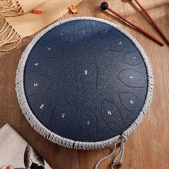 Steel Tongue Drum 15 Notas 14 Pulgadas Handpan miniatura 8