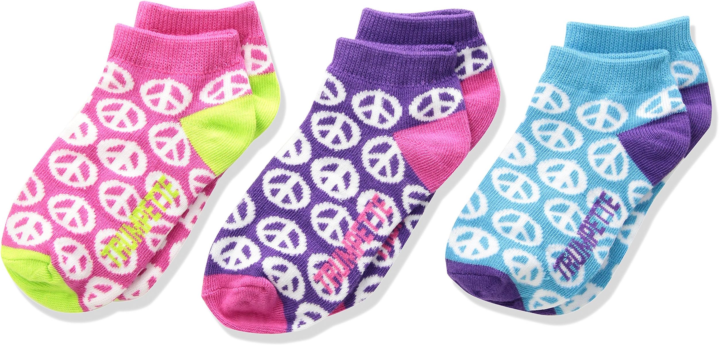 Trumpette Peace Kid Socks (Toddler/Kid) Bright Print