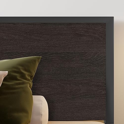 Miniatura 9 de SHA CERLIN Marco de cama matrimonial con cabecero cama de plataforma resistente con almacenamiento debajo de la cama listones de madera maciza y