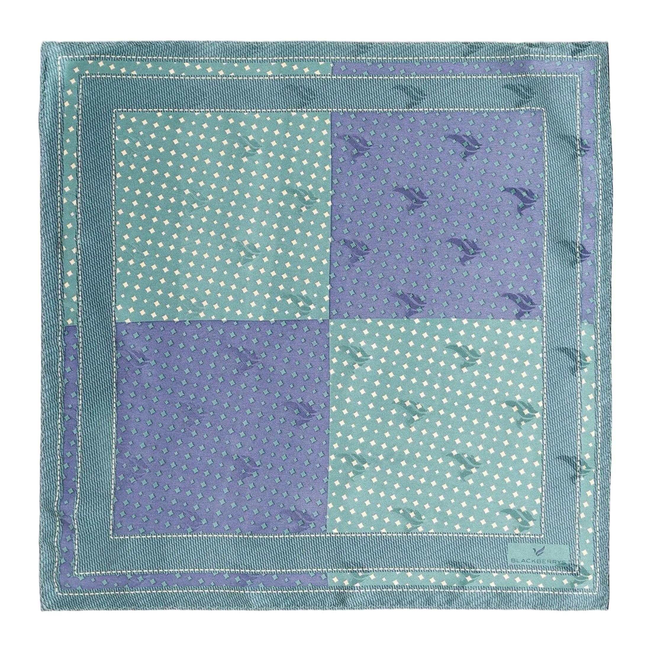 blackberrys Men Green Printed Pocket Squares-picture-10