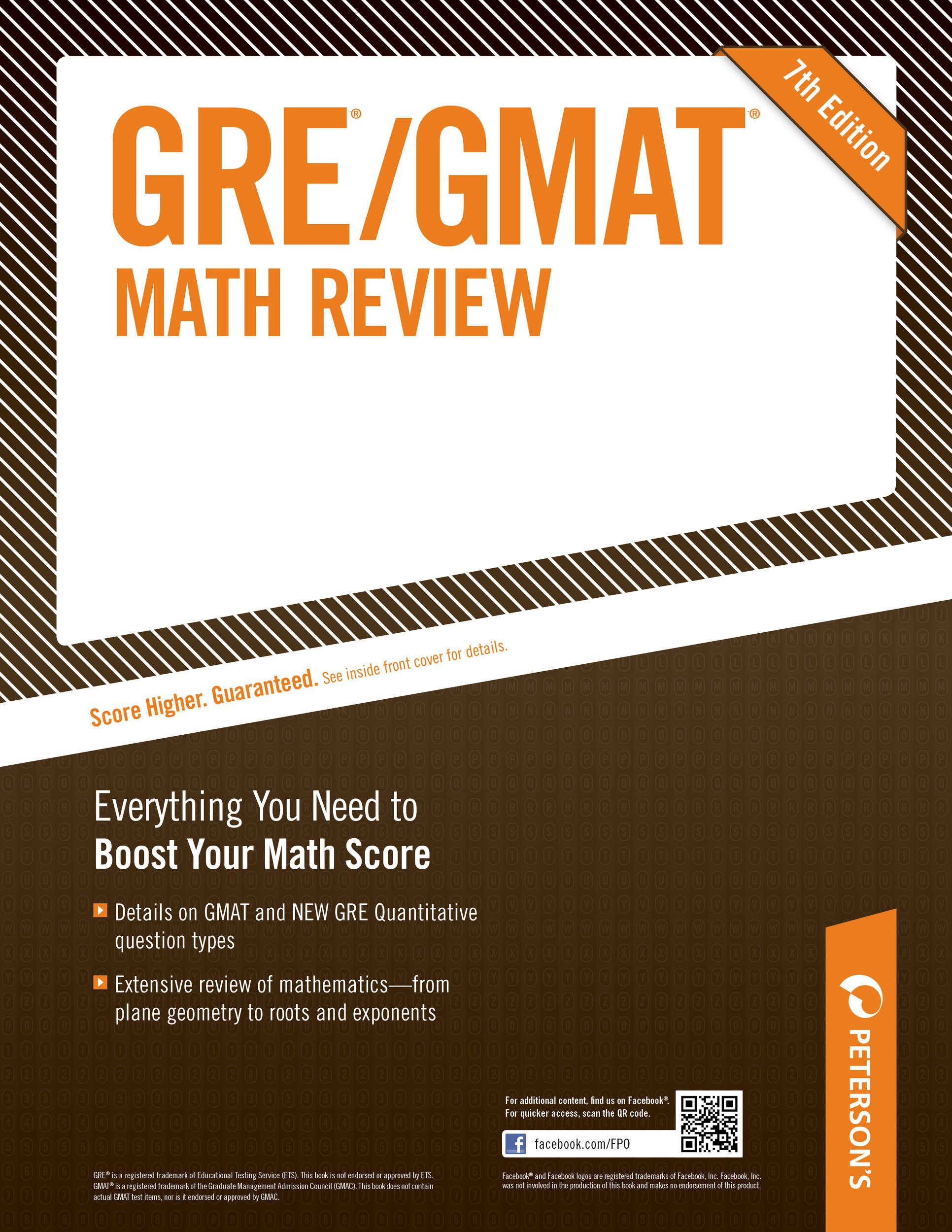 GRE/GMAT Math Review (Peterson's GRE/GMAT Math Review)