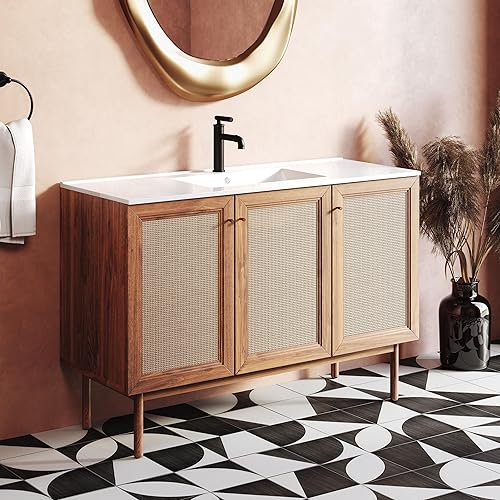 Vista 248 de Swiss Madison Classe - Lavabo de baño de roble de 24 pulgadas incluido